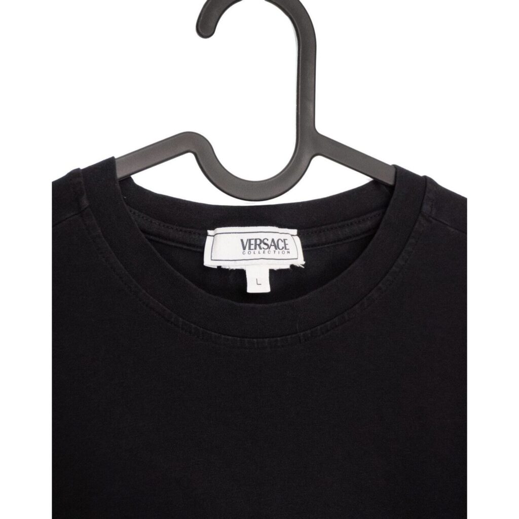 Vintage Versace Gianni Print Black Long Sleeve Tee Shirt — photo 4