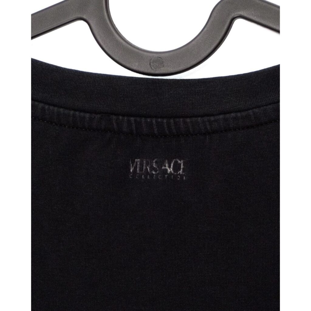Vintage Versace Gianni Print Black Long Sleeve Tee Shirt — photo 7